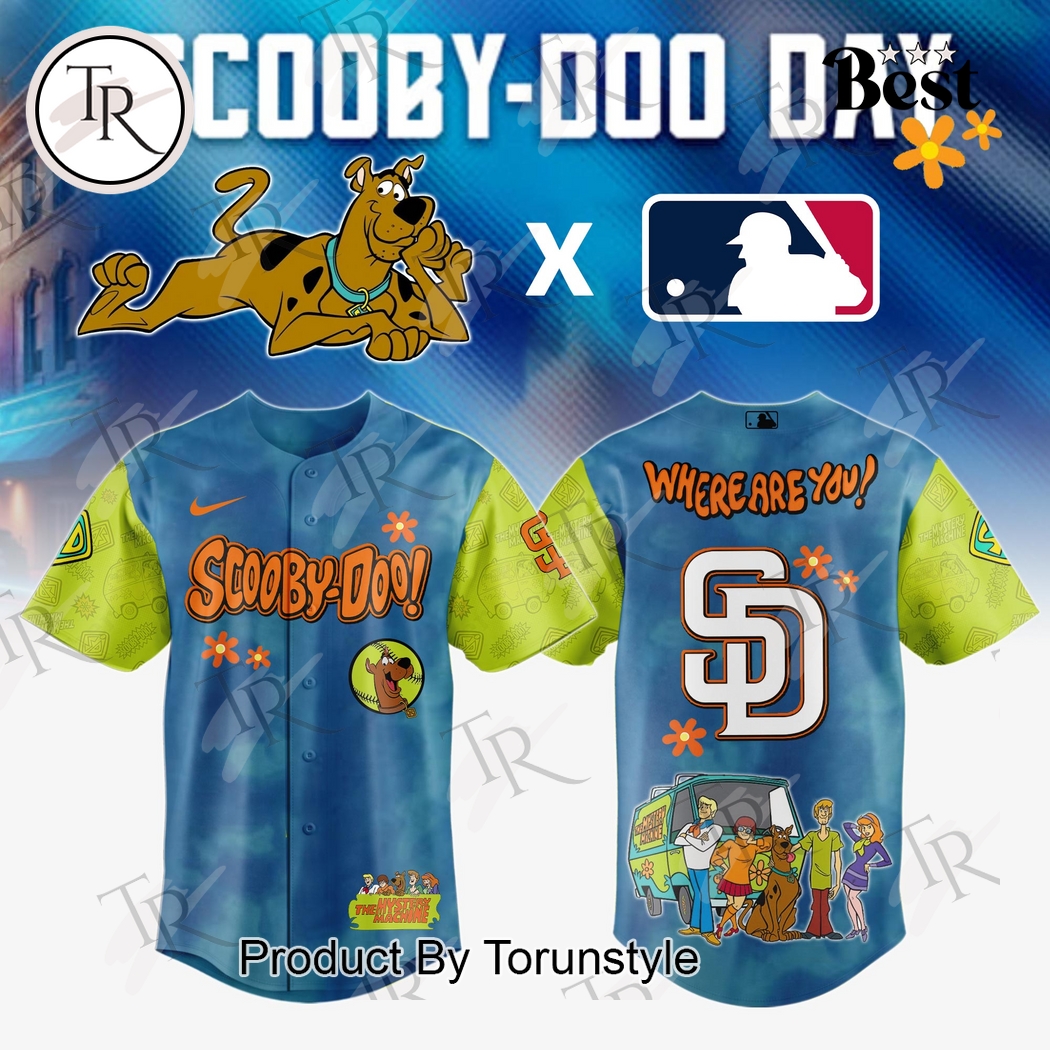 San Diego Padres X Scooby Doo Day 2025 Where Are You! Limited Edition Baseball Jersey San Diego Padres X Scooby Doo Day 2025 Where Are You! Limited Edition Baseball Jersey