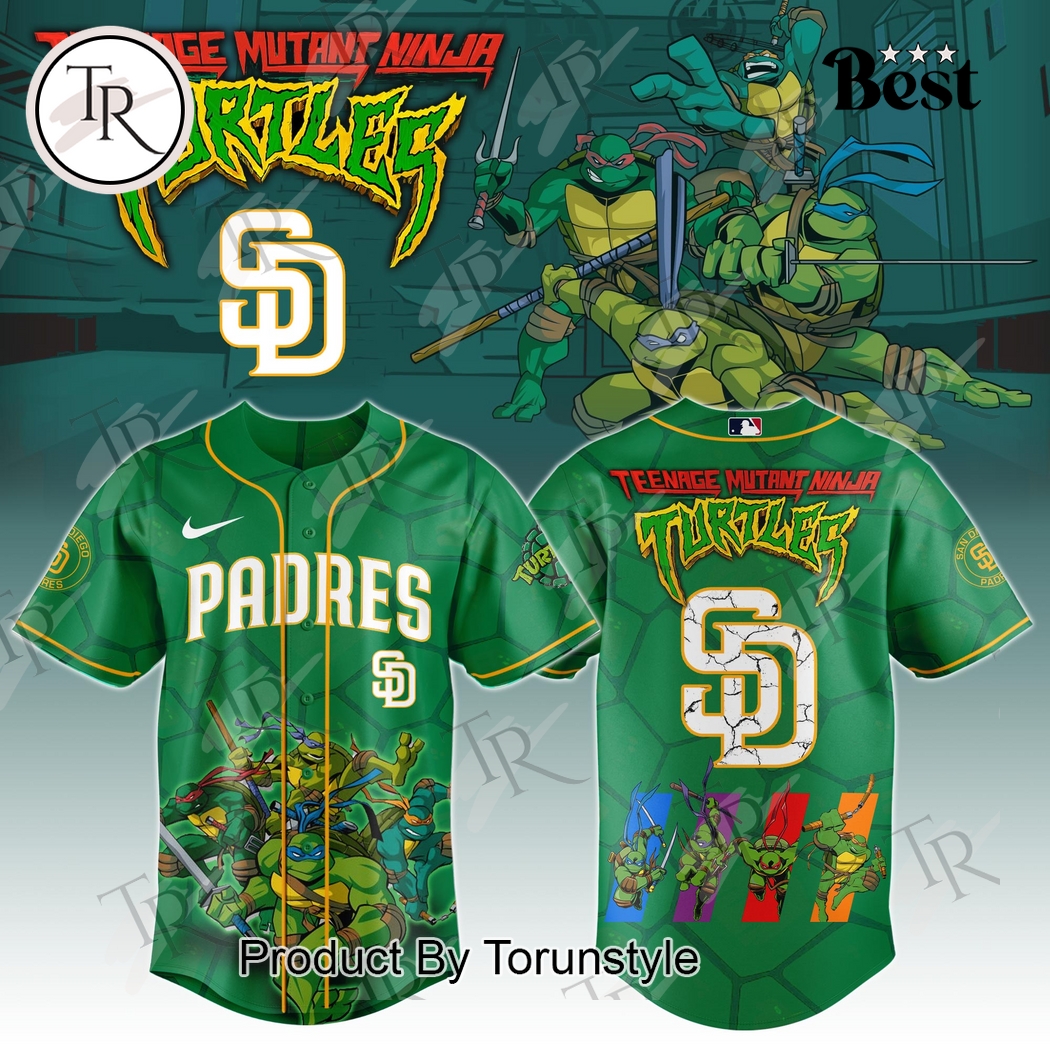 San Diego Padres x Teenage Mutant Ninja Turtles 2025 Special Edition Baseball Jersey San Diego Padres x Teenage Mutant Ninja Turtles 2025 Special Edition Baseball Jersey