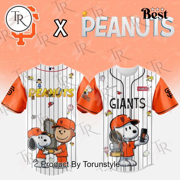 San Francisco Giants 2025 X Peanuts New Special Edition Baseball Jersey