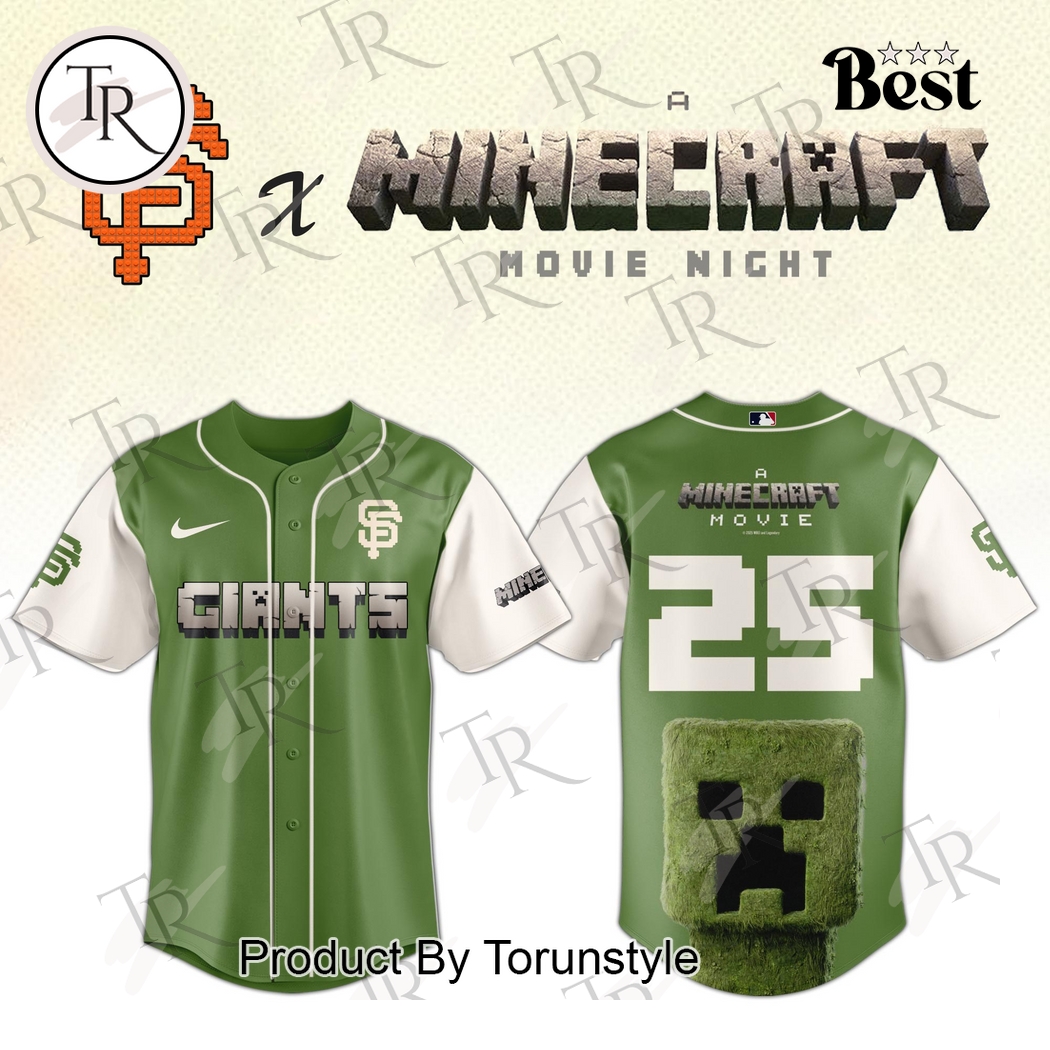 San Francisco Giants x A Minecraft Movie Night 2025 Limnited Edition Baseball Jersey San Francisco Giants x A Minecraft Movie Night 2025 Limnited Edition Baseball Jersey