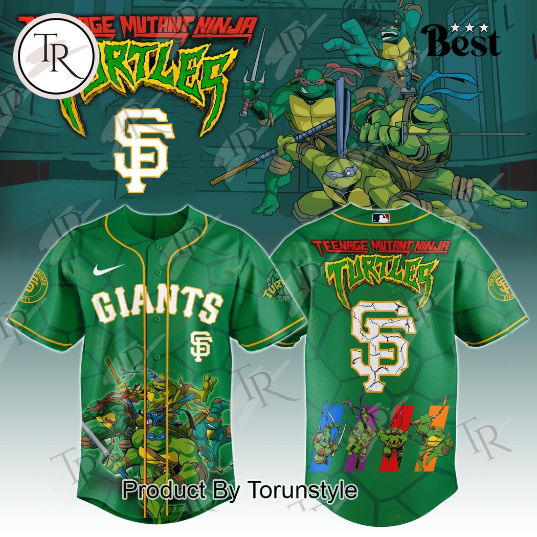 San Francisco Giants x Teenage Mutant Ninja Turtles 2025 Special Edition Baseball Jersey San Francisco Giants x Teenage Mutant Ninja Turtles 2025 Special Edition Baseball Jersey