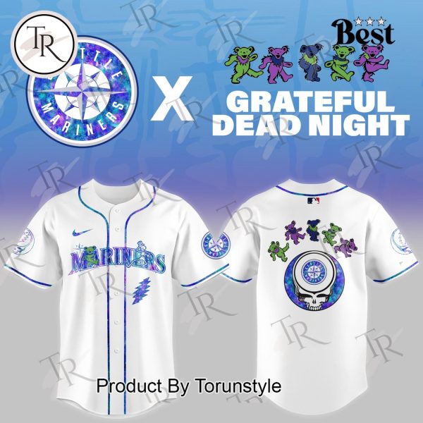 Seattle Mariners X Grateful Dead Night Game 2025 Limited Edition Baseball Jersey