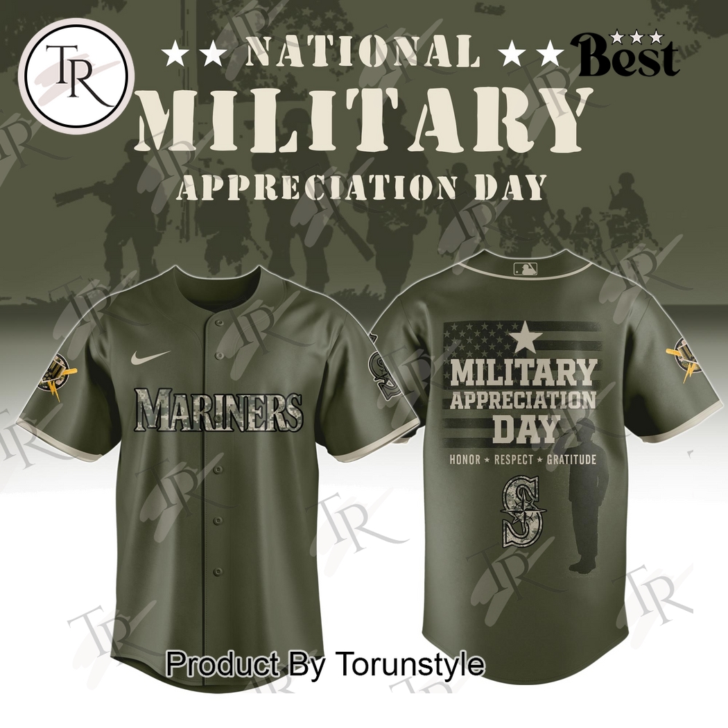 Seattle Mariners X National Military Appreciation Day 2025 Limited Edition Baseball Jersey Seattle Mariners X National Military Appreciation Day 2025 Limited Edition Baseball Jersey