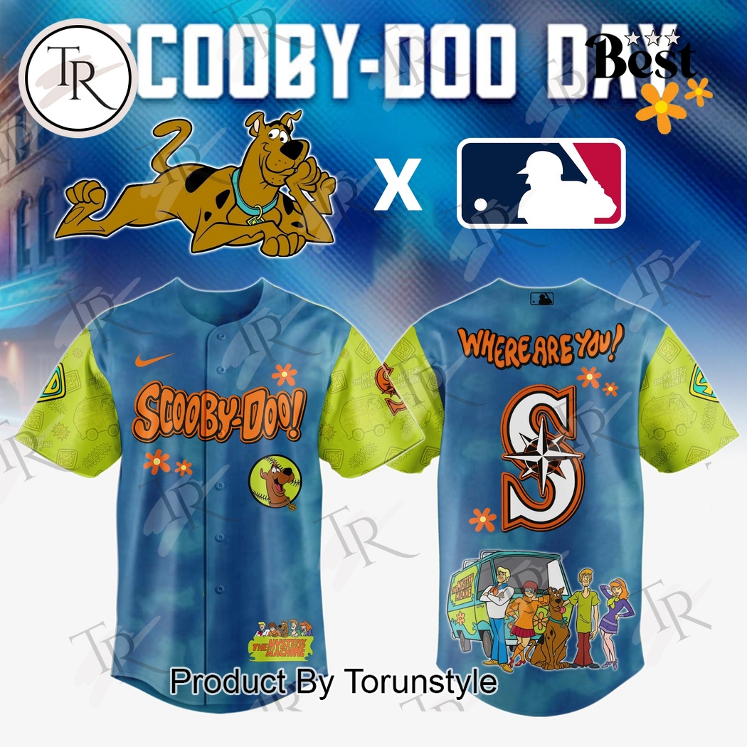 Seattle Mariners X Scooby Doo Day 2025 Where Are You! Limited Edition Baseball Jersey Seattle Mariners X Scooby Doo Day 2025 Where Are You! Limited Edition Baseball Jersey