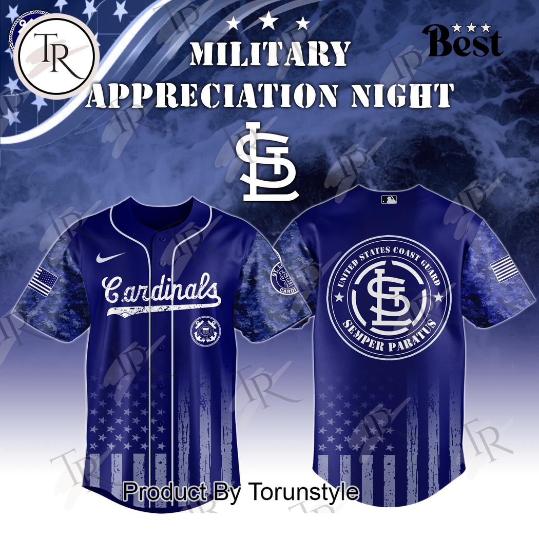 St.Louis Cardinals X 2025 United States Coast Guard Semper Paratus Military Appreciation Night Special Edition Baseball Jersey St.Louis Cardinals X 2025 United States Coast Guard Semper Paratus Military Appreciation Night Special Edition Baseball Jersey