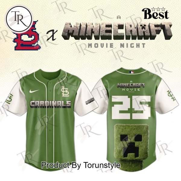 St. Louis Cardinals x A Minecraft Movie Night 2025 Limnited Edition Baseball Jersey
