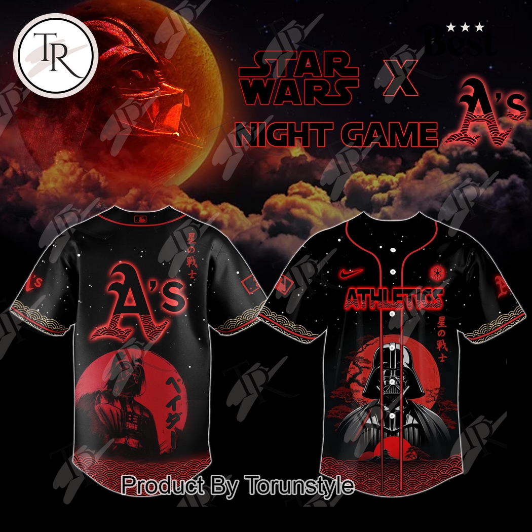 Star Wars Night Game X Athletics 2025 Special Edition Baseball Jersey Star Wars Night Game X Athletics 2025 Special Edition Baseball Jersey