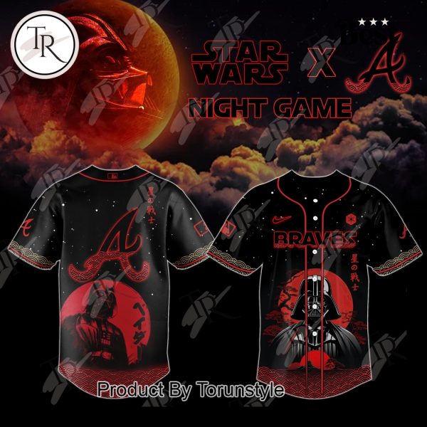 Star Wars Night Game X Atlanta Braves 2025 Special Edition Baseball Jersey