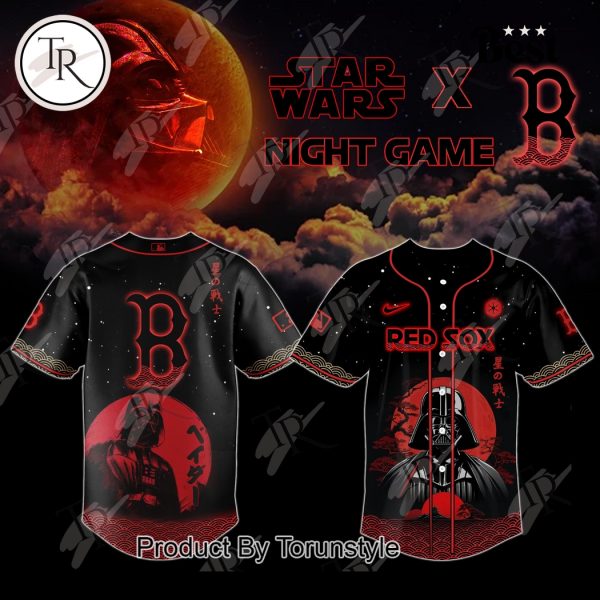 Star Wars Night Game X Boston Red Sox 2025 Special Edition Baseball Jersey
