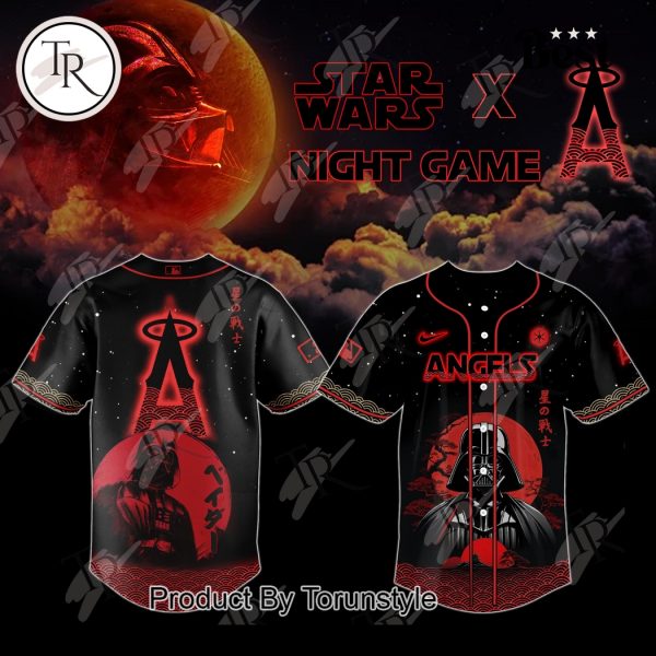 Star Wars Night Game X Los Angeles Angels 2025 Special Edition Baseball Jersey