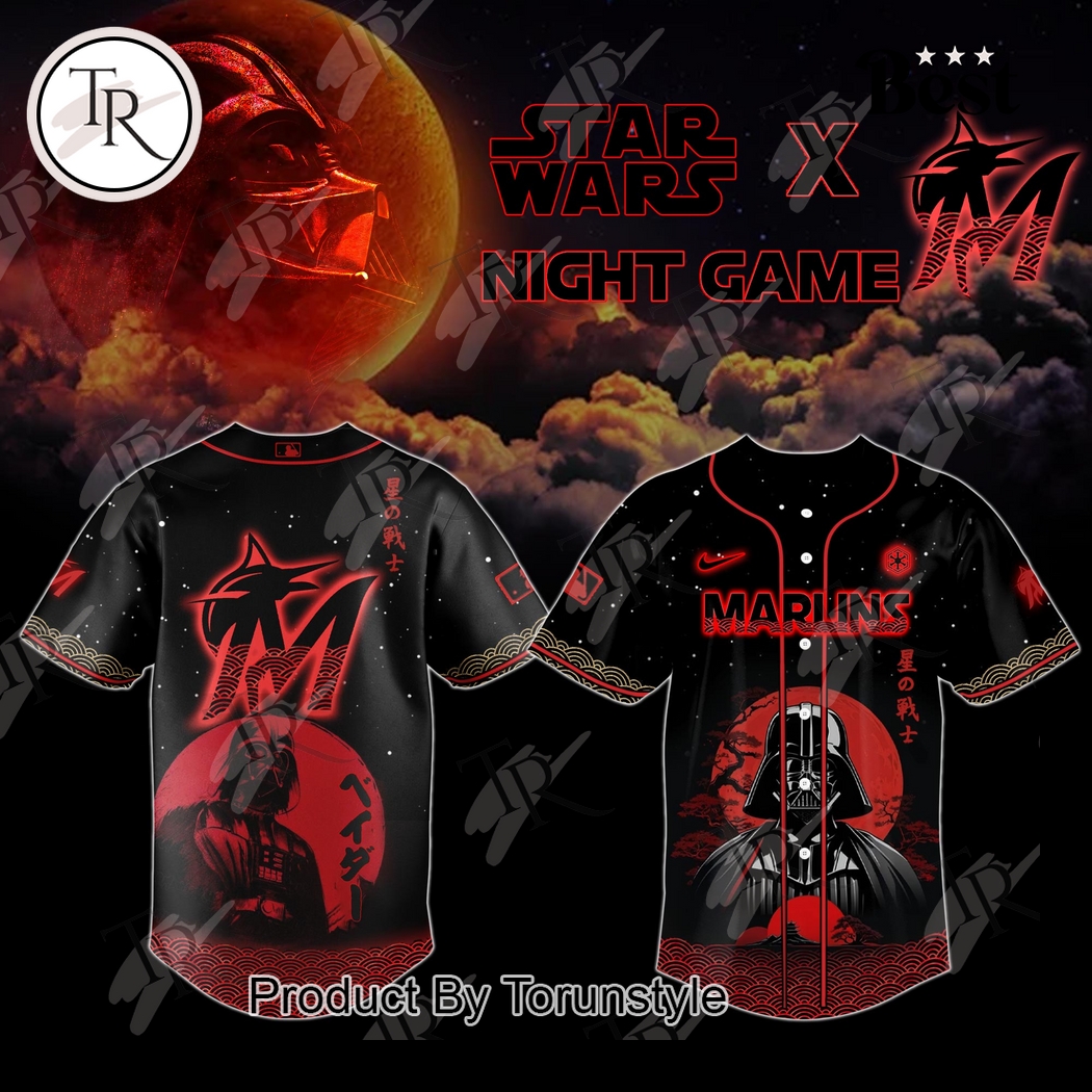 Star Wars Night Game X Miami Marlins 2025 Special Edition Baseball Jersey Star Wars Night Game X Miami Marlins 2025 Special Edition Baseball Jersey