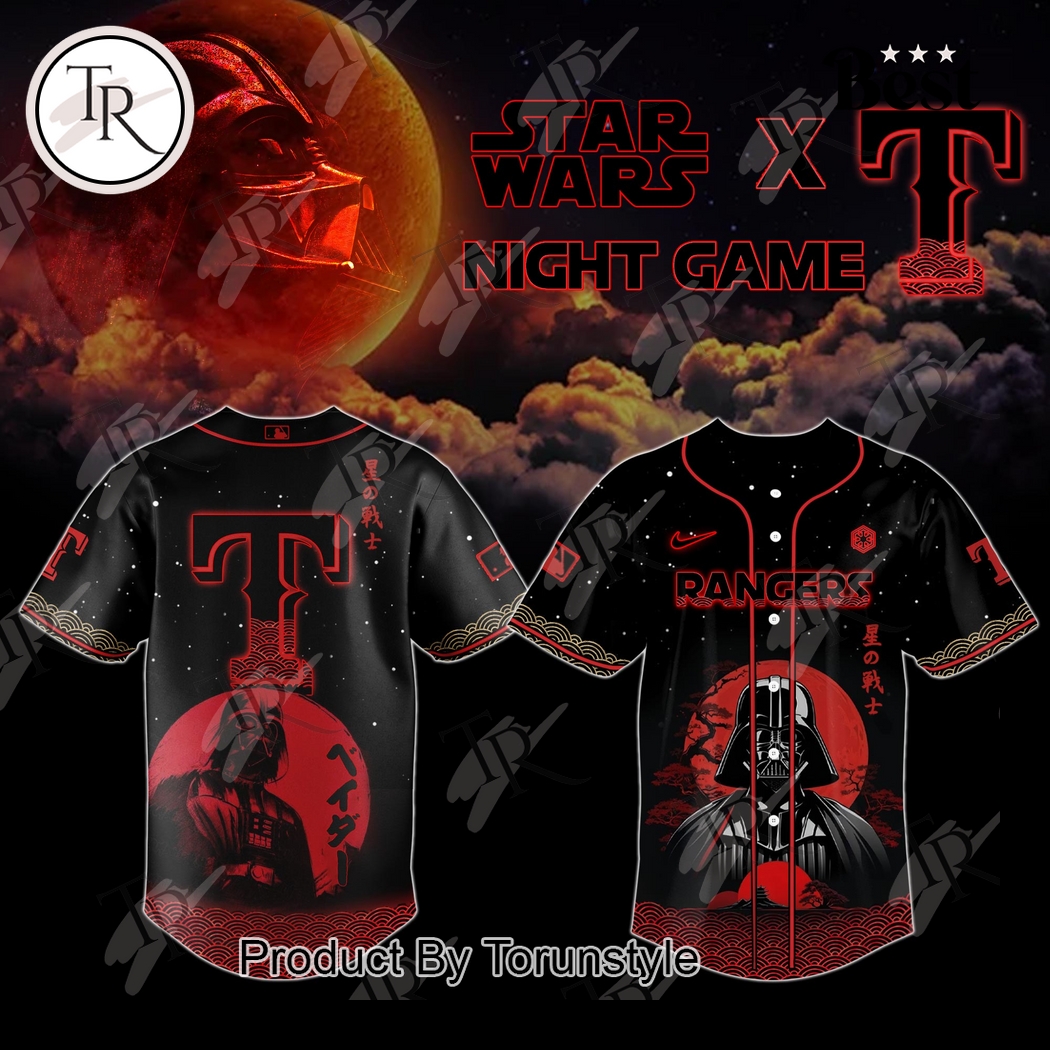 Star Wars Night Game X Texas Rangers 2025 Special Edition Baseball Jersey Star Wars Night Game X Texas Rangers 2025 Special Edition Baseball Jersey