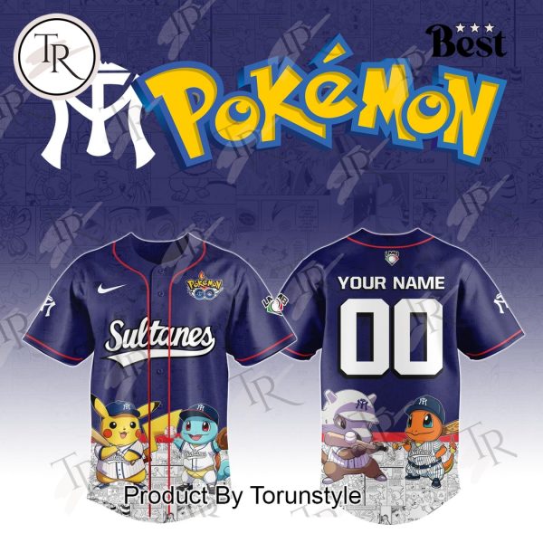 Sultanes De Monterrey 2025 Pokemon Custom Name Limited Edition Baseball Jersey