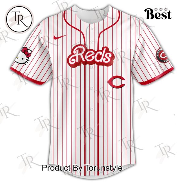 Cincinnati Reds x Hello Kitty Night 2025 Special Edition Baseball Jersey
