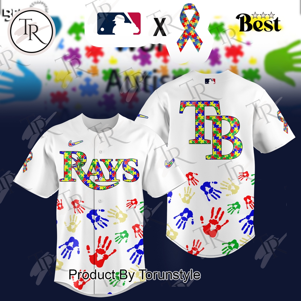 Tampa Bay Rays 2025 Autism Awareness Special Edition Baseball Jersey Tampa Bay Rays 2025 Autism Awareness Special Edition Baseball Jersey
