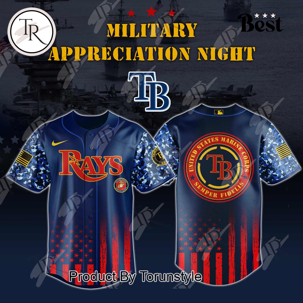 Tampa Bay Rays 2025 Military Appreciation Night Limited Edition Baseball Jersey Tampa Bay Rays 2025 Military Appreciation Night Limited Edition Baseball Jersey
