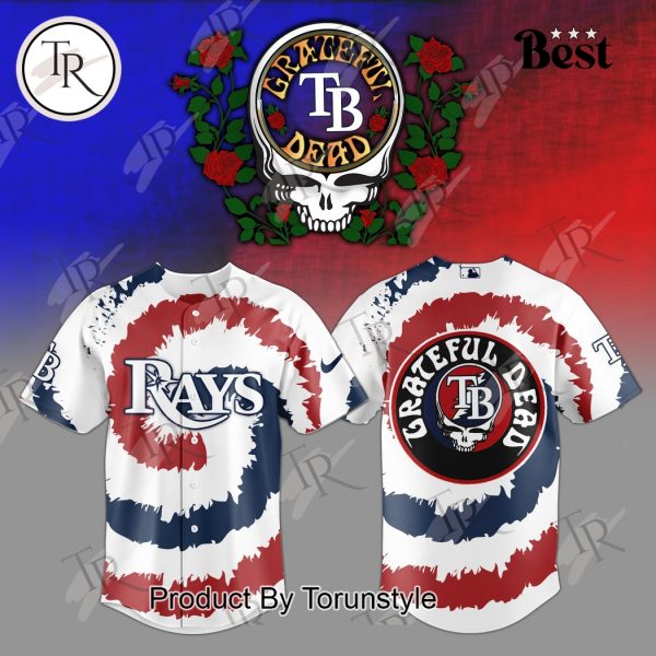Tampa Bay Rays Grateful Dead 2025 Special Edition Baseball Jersey