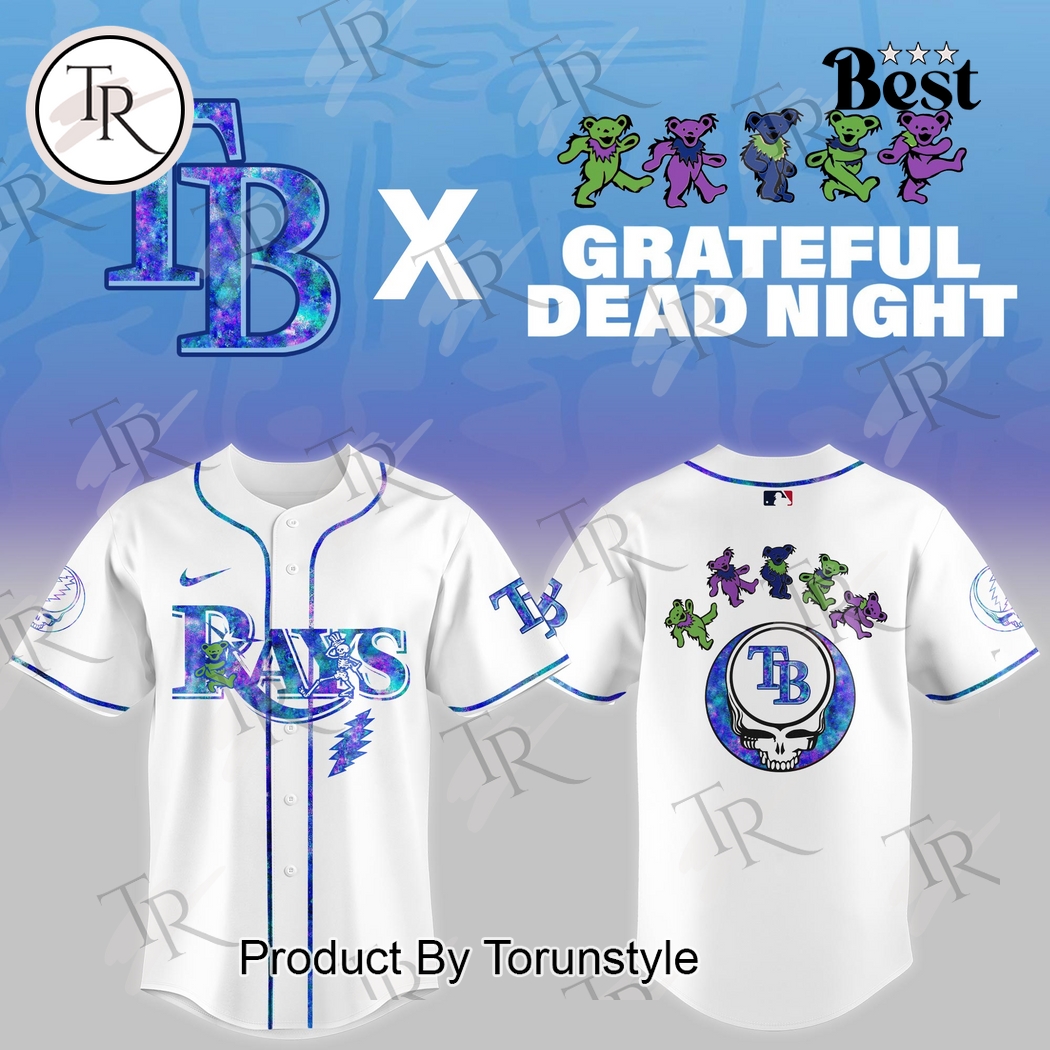 Tampa Bay Rays X Grateful Dead Night Game 2025 Limited Edition Baseball Jersey Tampa Bay Rays X Grateful Dead Night Game 2025 Limited Edition Baseball Jersey