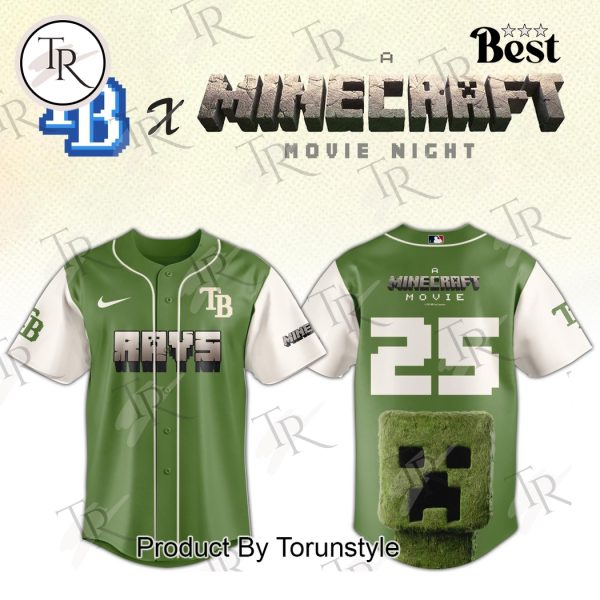 Tampa Bay Rays x A Minecraft Movie Night 2025 Limnited Edition Baseball Jersey