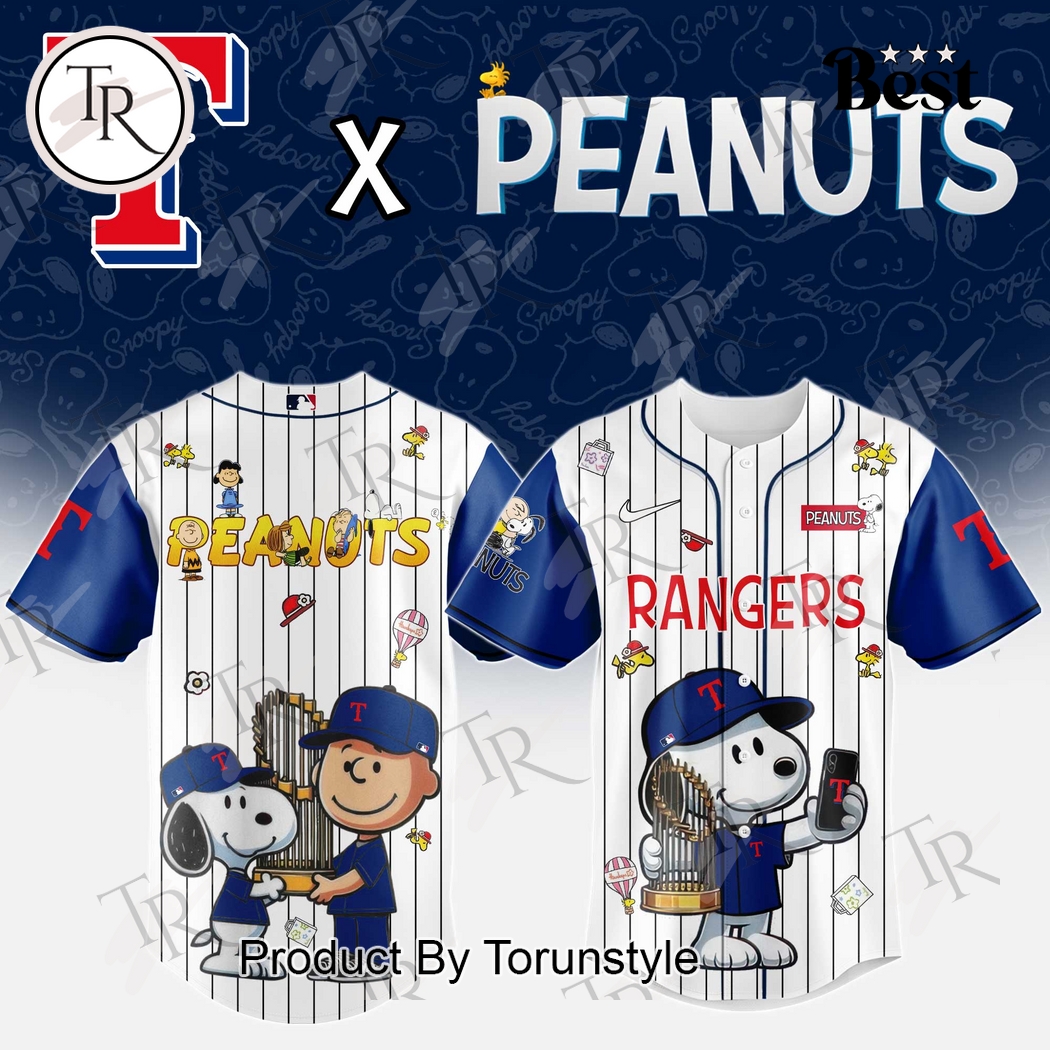 Texas Rangers 2025 X Peanuts New Special Edition Baseball Jersey Texas Rangers 2025 X Peanuts New Special Edition Baseball Jersey
