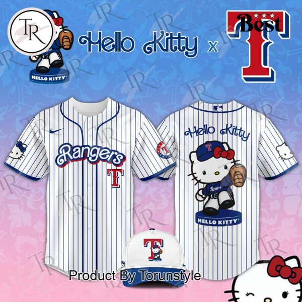 Texas Rangers x Hello Kitty Night 2025 Special Edition Baseball Jersey