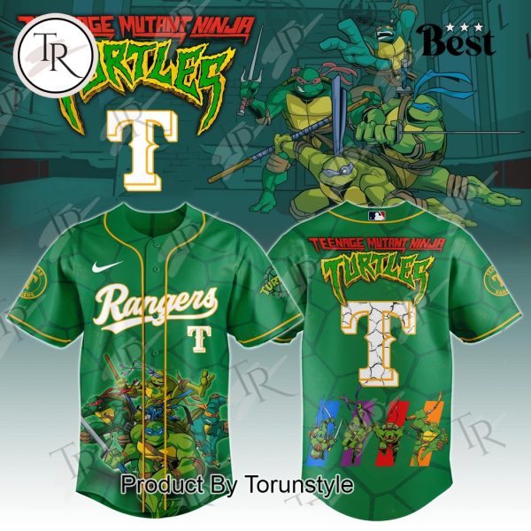Texas Rangers x Teenage Mutant Ninja Turtles 2025 Special Edition Baseball Jersey