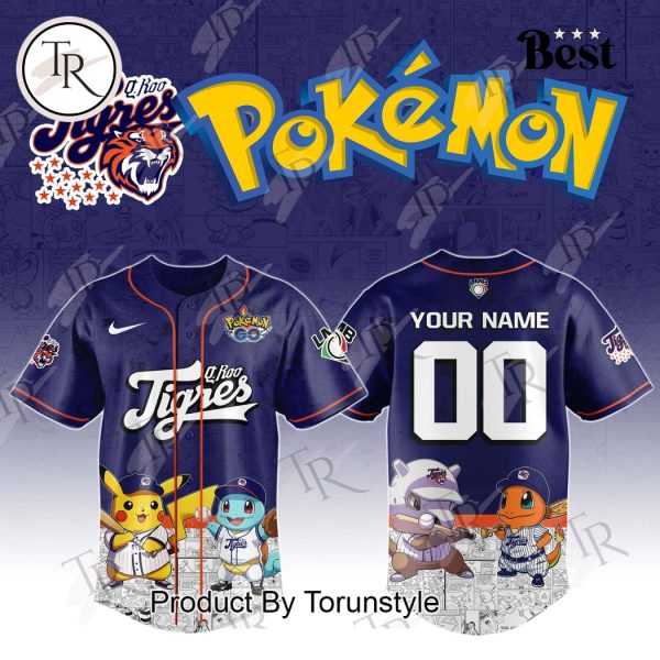 Tigres De Quintana Roo 2025 Pokemon Custom Name Limited Edition Baseball Jersey