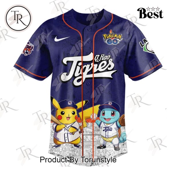 Tigres De Quintana Roo 2025 Pokemon Custom Name Limited Edition Baseball Jersey