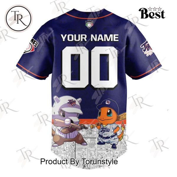 Tigres De Quintana Roo 2025 Pokemon Custom Name Limited Edition Baseball Jersey