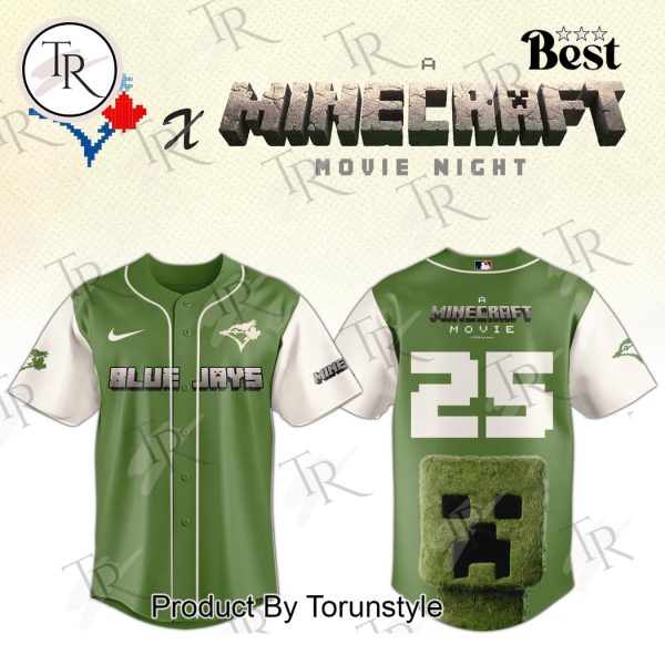 Toronto Blue Jays x A Minecraft Movie Night 2025 Limnited Edition Baseball Jersey