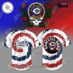 Cincinnati Reds Grateful Dead 2025 Special Edition Baseball Jersey