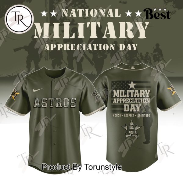 Houston Astros X National Military Appreciation Day 2025 Limited Edition Baseball Jersey