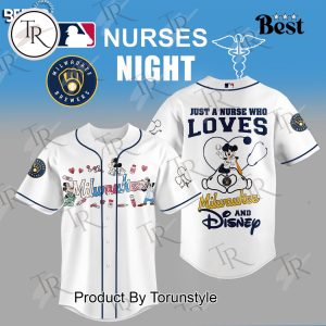 Milwaukee Brewers X Mickey Mouse Just A Nurse Who Loves 2025 Limited Edition Baseball Jersey