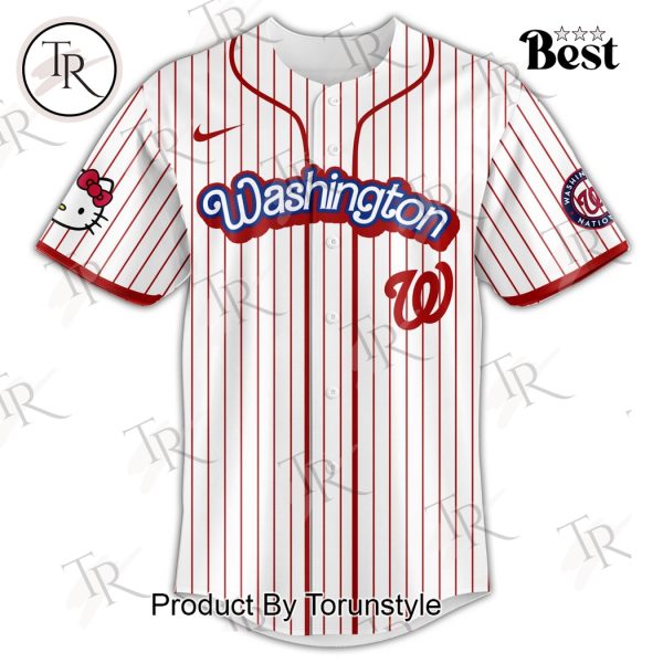Washington Nationals x Hello Kitty Night 2025 Special Edition Baseball Jersey