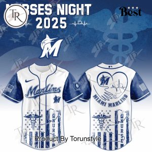 2025 Miami Marlins X Nurses Night Limited Edition Baseball Jersey