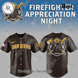 San Diego Padres X Firefighter Appreciation Night 2025 New Limited Edition Baseball Jersey