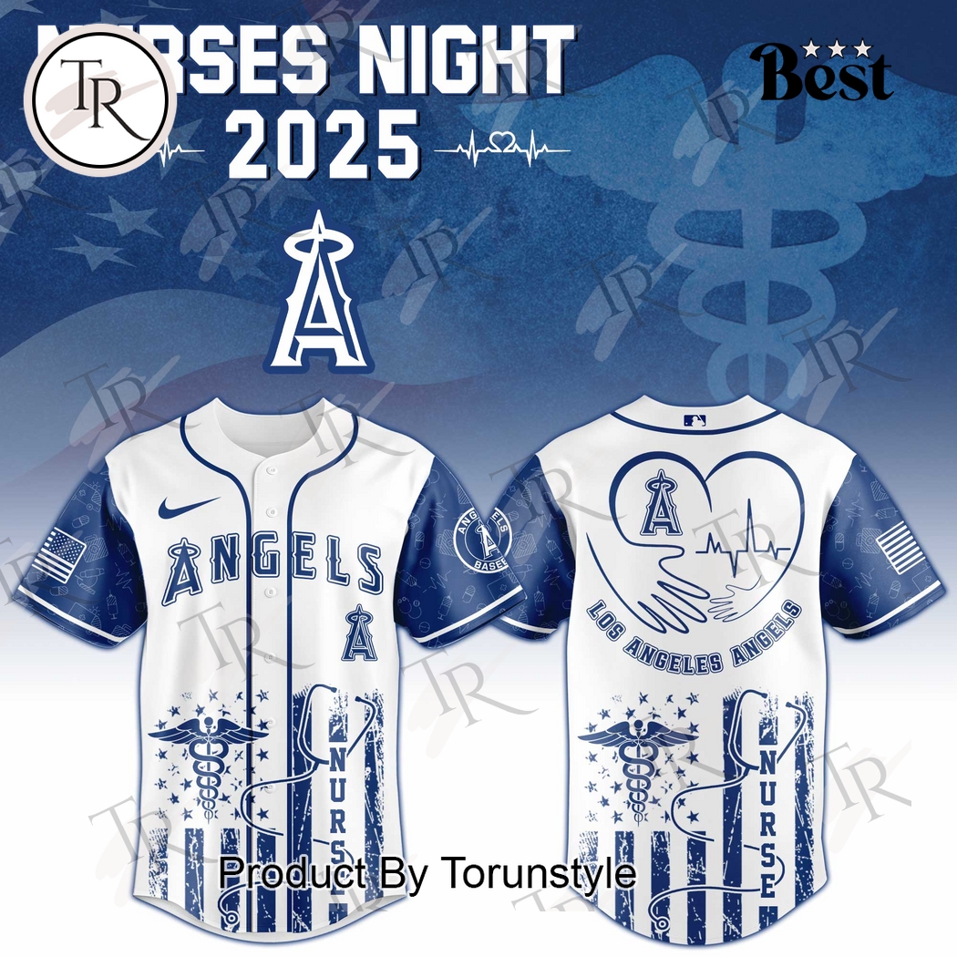 2025 Los Angeles Angels X Nurses Night Limited Edition Baseball Jersey 2025 Los Angeles Angels X Nurses Night Limited Edition Baseball Jersey