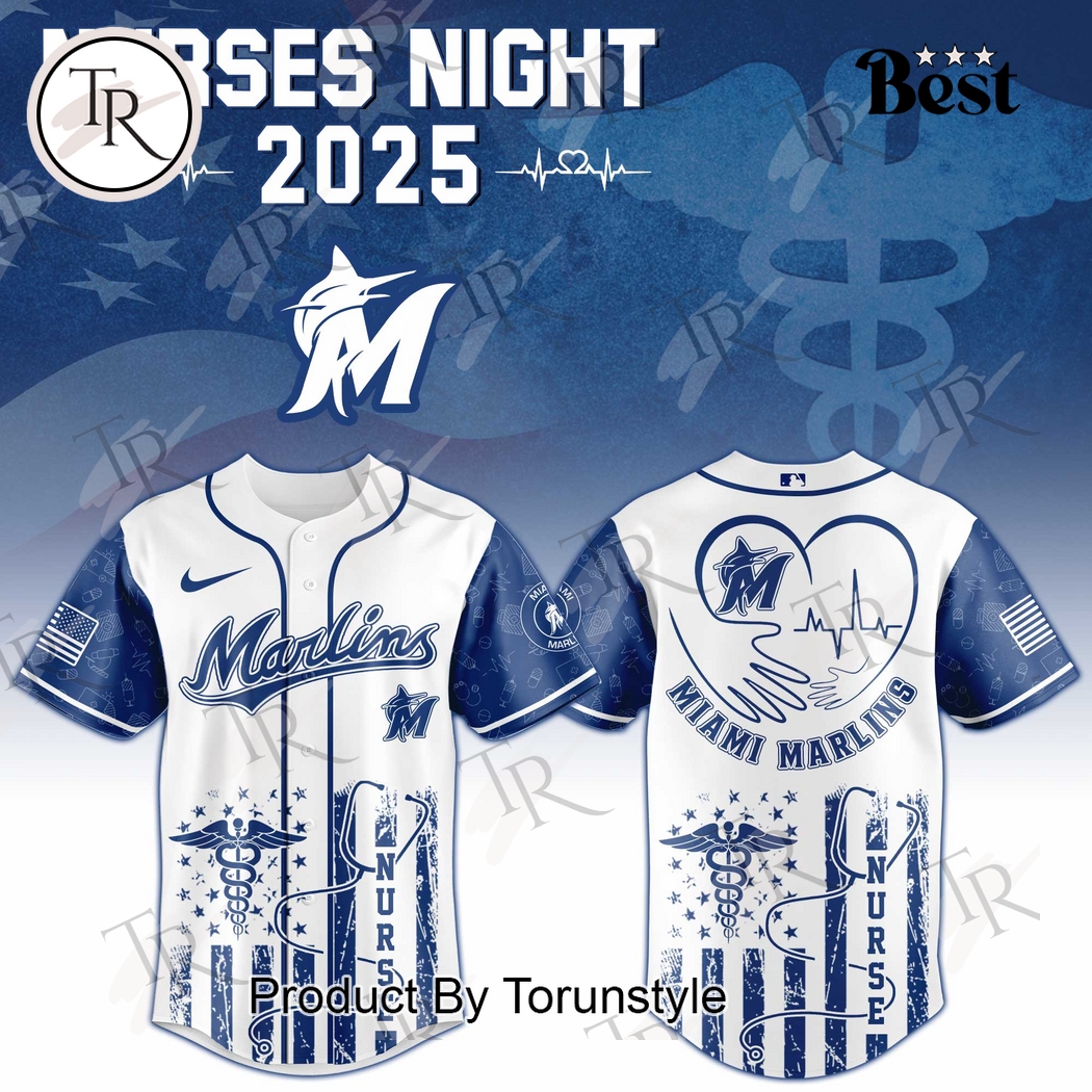 2025 Miami Marlins X Nurses Night Limited Edition Baseball Jersey 2025 Miami Marlins X Nurses Night Limited Edition Baseball Jersey