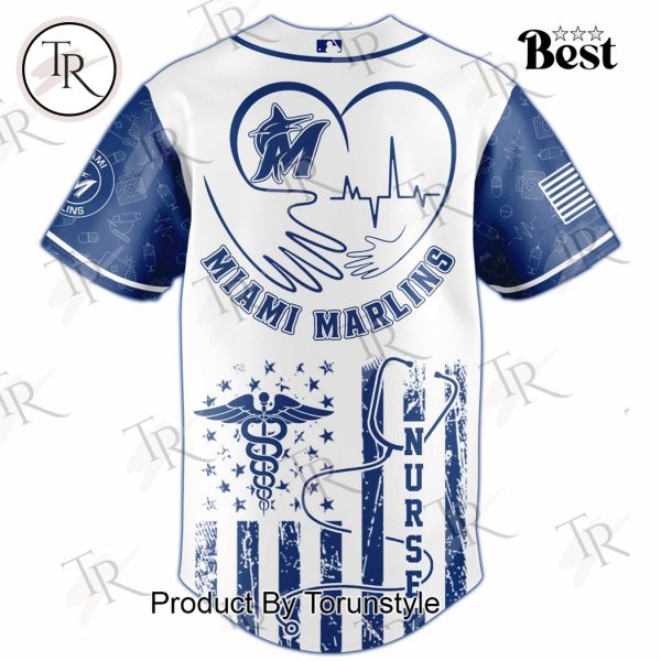 2025 Miami Marlins X Nurses Night Limited Edition Baseball Jersey