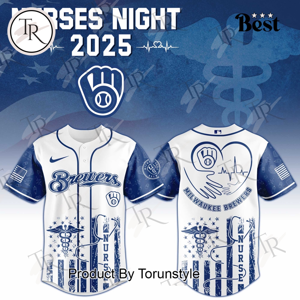 2025 Milwaukee Brewers X Nurses Night Limited Edition Baseball Jersey 2025 Milwaukee Brewers X Nurses Night Limited Edition Baseball Jersey