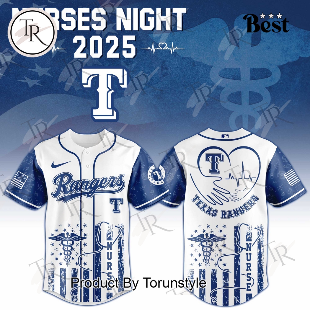 2025 Texas Rangers X Nurses Night Limited Edition Baseball Jersey 2025 Texas Rangers X Nurses Night Limited Edition Baseball Jersey