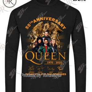 55th Anniversary Queen 1970-2025 Thank You For The Memories T-Shirt