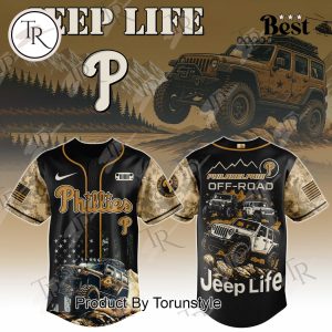 Philadelphia Phillies X Jeep Life 2025 Off-Road Limited Edition Baseball Jersey