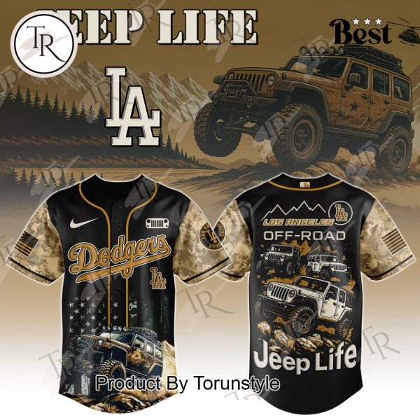 Los Angeles Dodgers X Jeep Life 2025 Off-Road Limited Edition Baseball Jersey