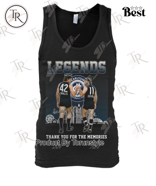 Carlton Football Club 2025 Legends Thank You For The Memories T-Shirt