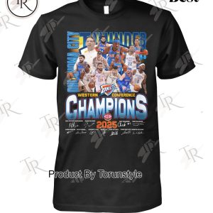 Oklahoma City Thunder Western Conference Champions 2025 Limited Edition T-Shirt