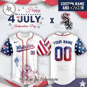 Chicago White Sox X Happy 4th Of July Independence Day 2025 Custom Name Baseball Jersey
