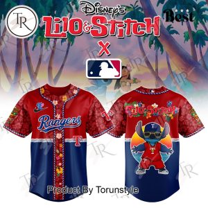 Texas Rangers X Lilo & Stitch 2025 Limited Edition Baseball Jersey