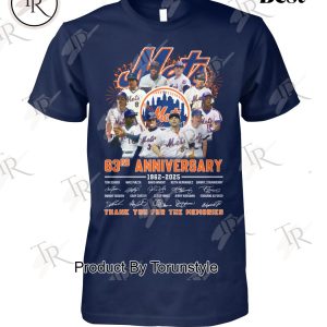 New York Mets 63rd Anniversary 1962-2025 Thank You For The Memories T-Shirt