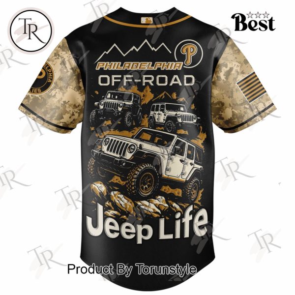 Philadelphia Phillies X Jeep Life 2025 Off-Road Limited Edition Baseball Jersey